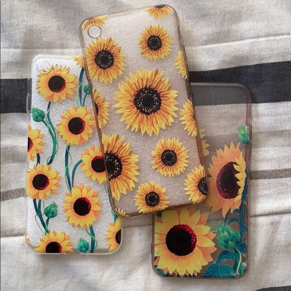 🌻 3 Sunflower iPhone cases (for iPhone 8)